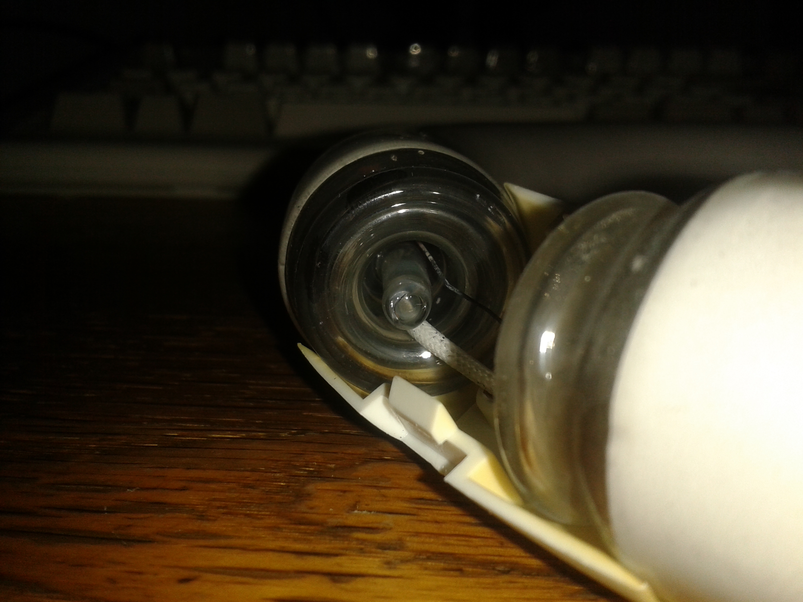 How can a fluorescent lamp run without a ballast? Electrical